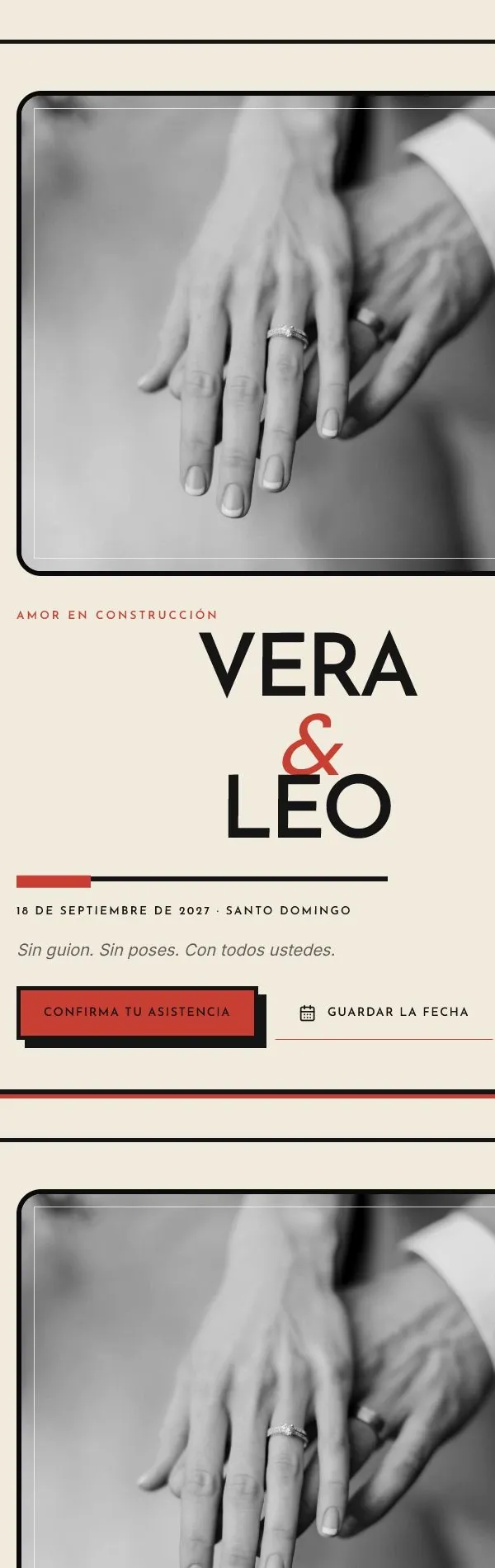 Digital invitation preview